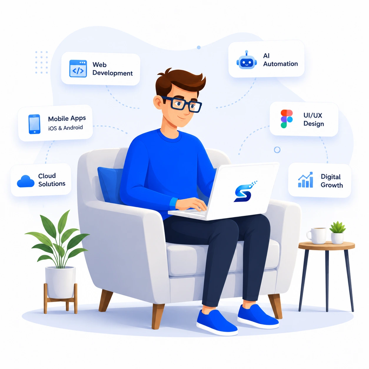 Web development, AI and automation, and digital solutions by Sarvon